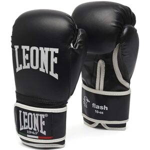 leone 1947, flash boxing gloves, unisex adult, black, 14 oz, gn083